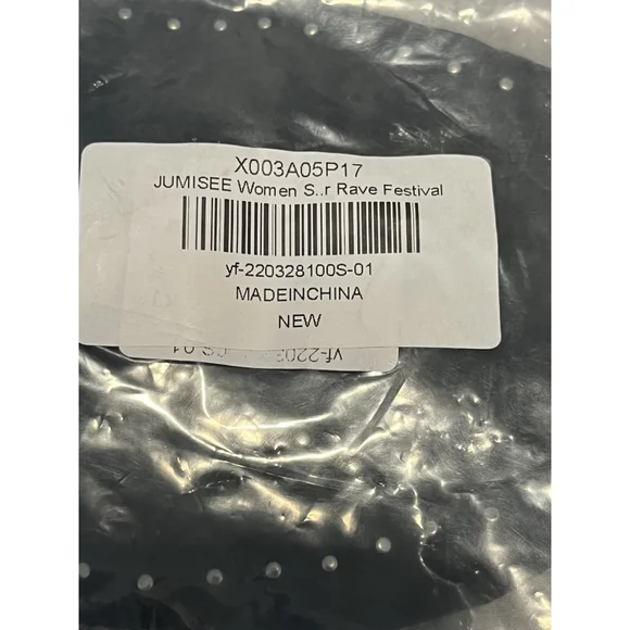 Jumisee Butterfly Top Womens Size M Black Open Back Beaded Rhinestone - Picture 10 of 10